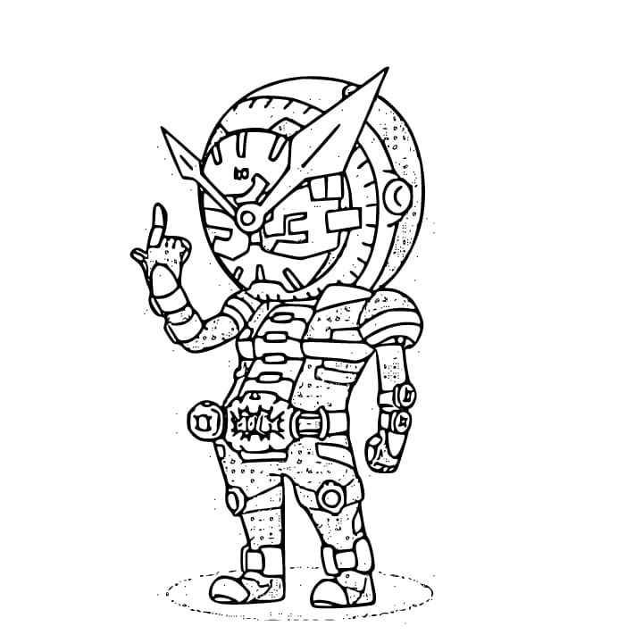 仮面ライダージオウ 13 ぬりえ