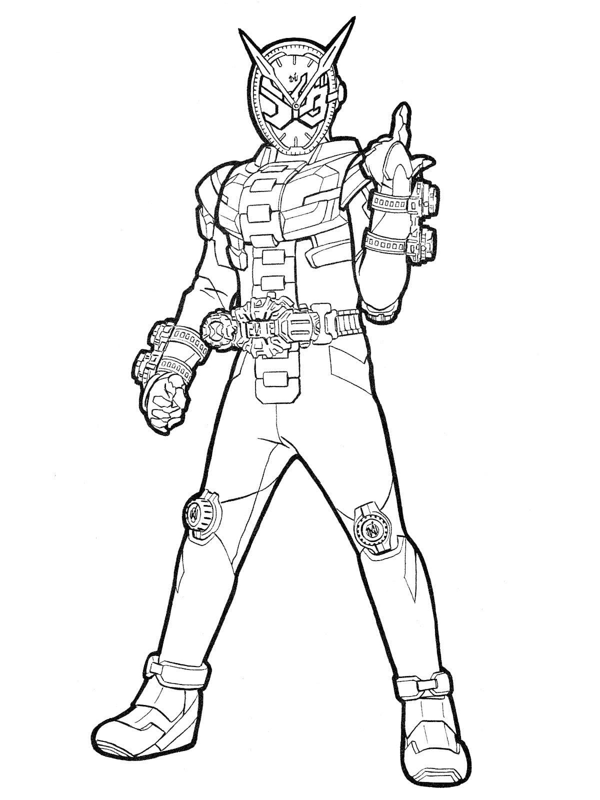 仮面ライダージオウ 14 ぬりえ