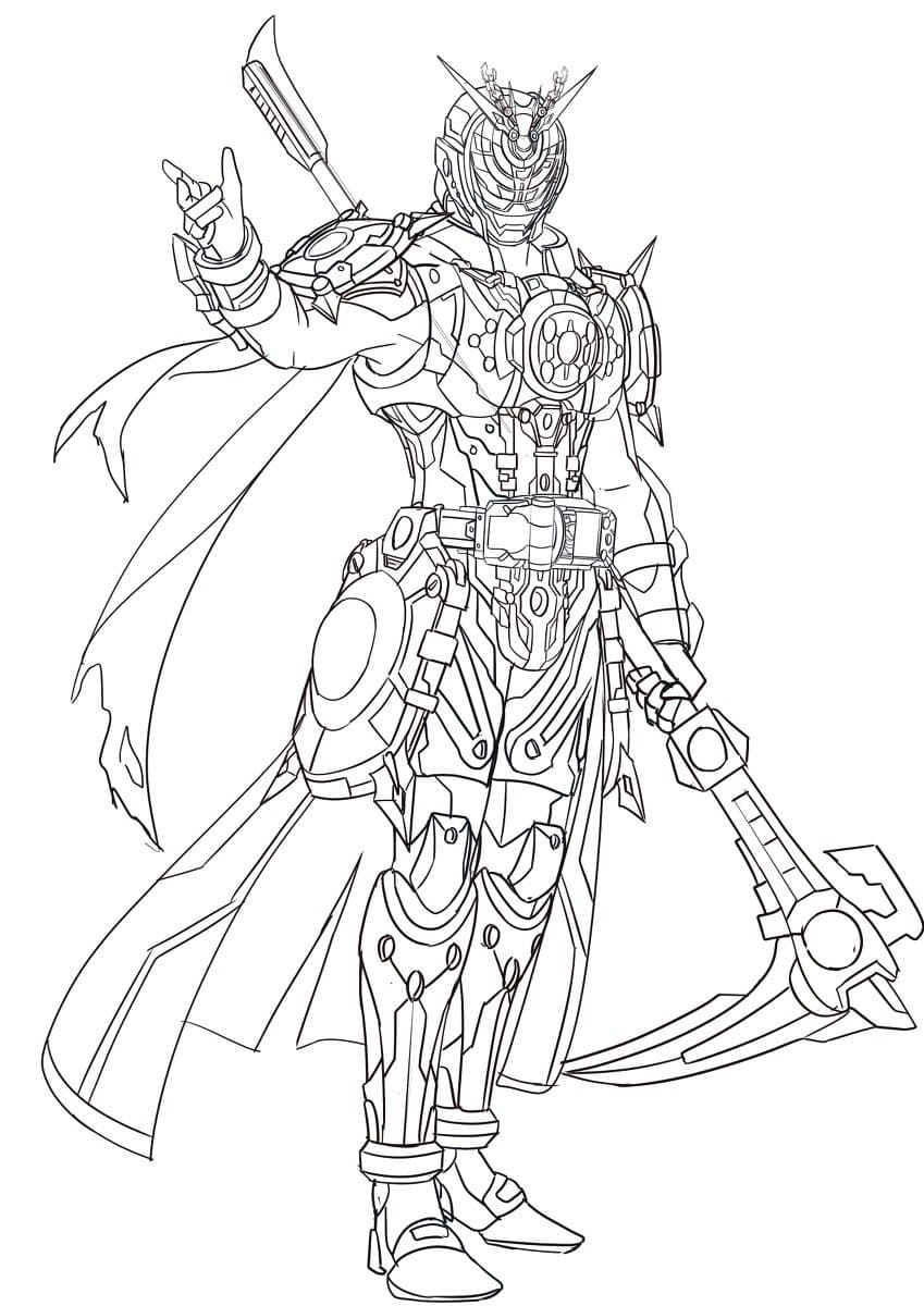 仮面ライダージオウ 16 ぬりえ