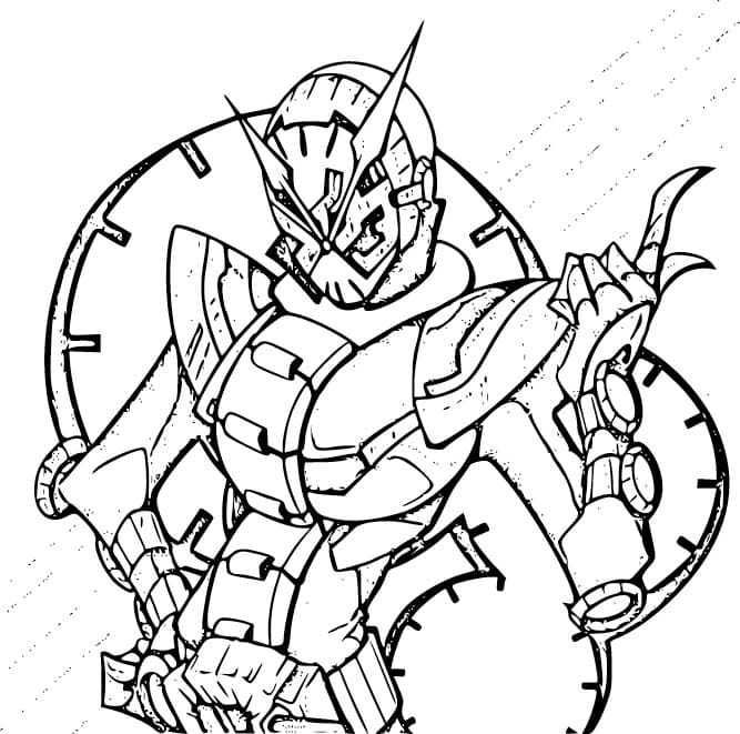仮面ライダージオウ 7 ぬりえ