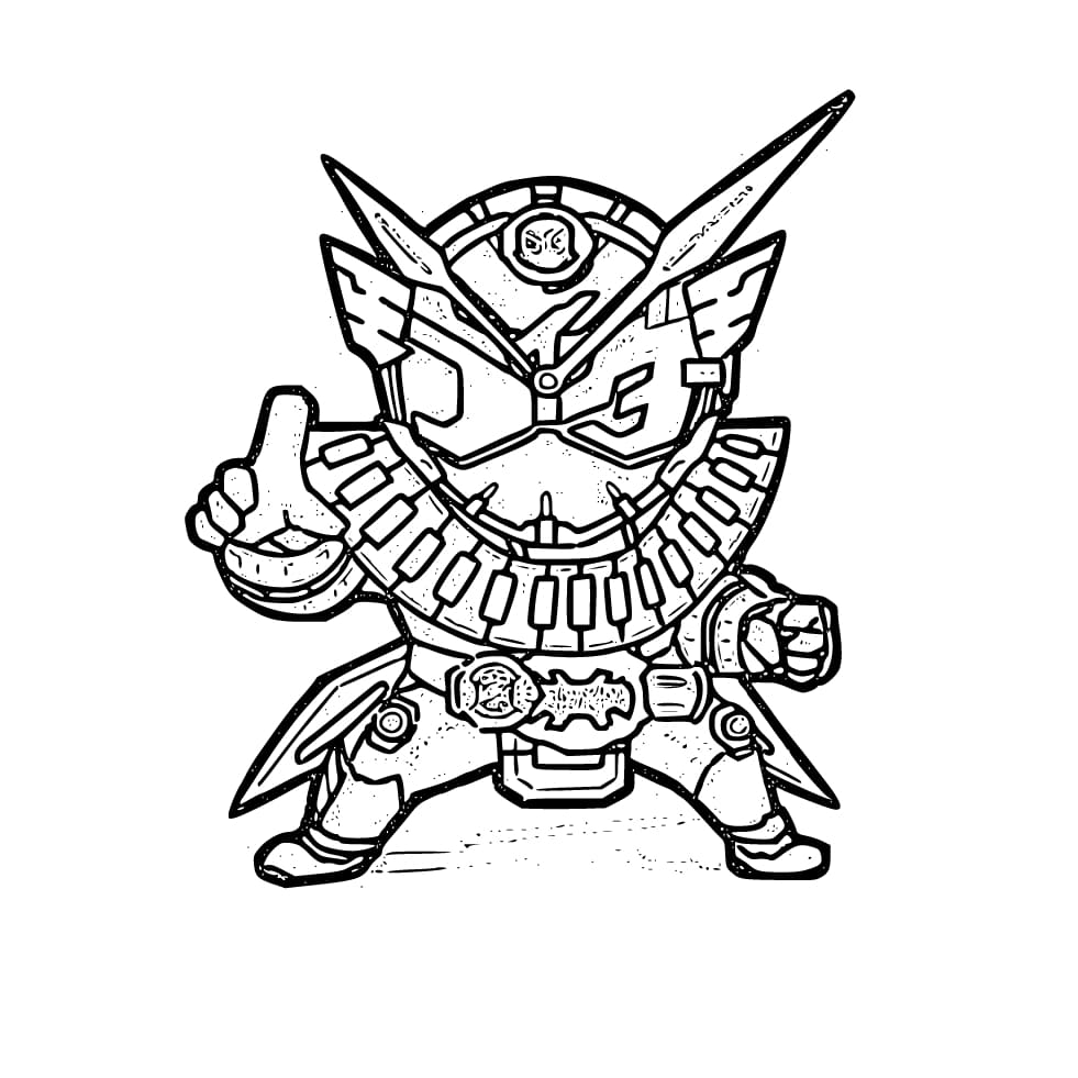 仮面ライダージオウ 8 ぬりえ