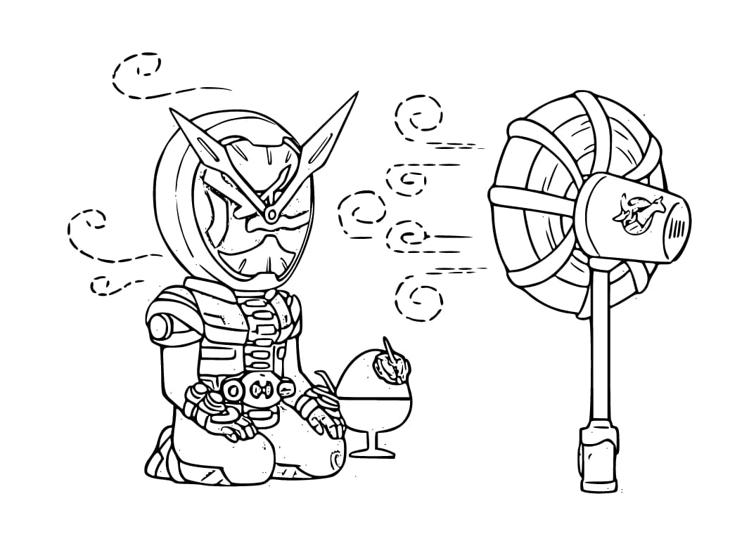 仮面ライダージオウ 9 ぬりえ