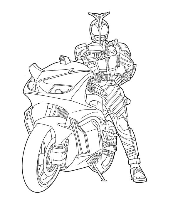 仮面ライダーカブト 12 ぬりえ