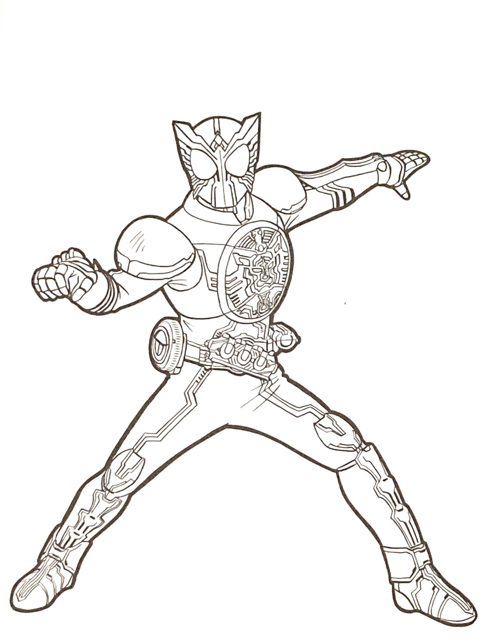 仮面ライダーオーズ 12 ぬりえ