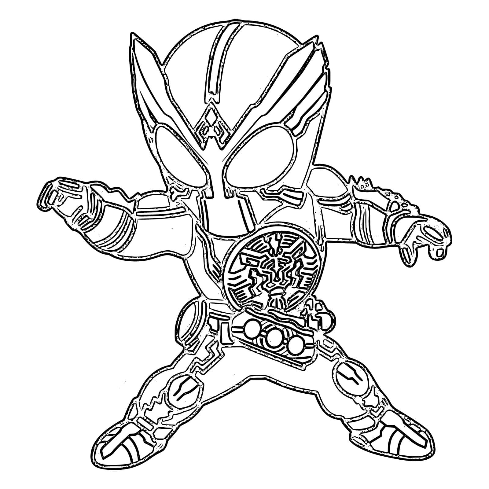 仮面ライダーオーズ 6 ぬりえ
