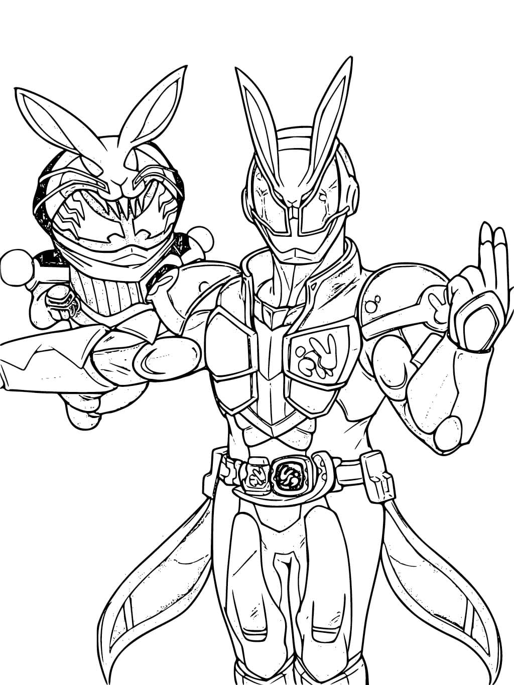 仮面ライダーリバイス 10 ぬりえ