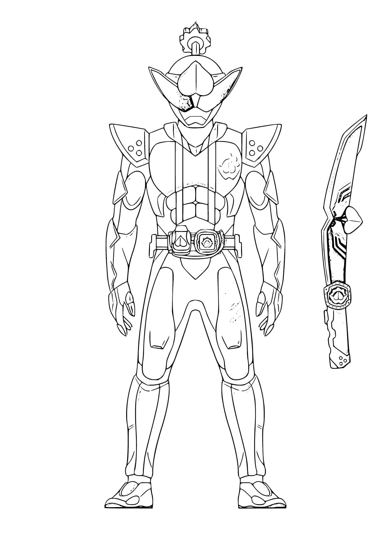 仮面ライダーリバイス 13 ぬりえ