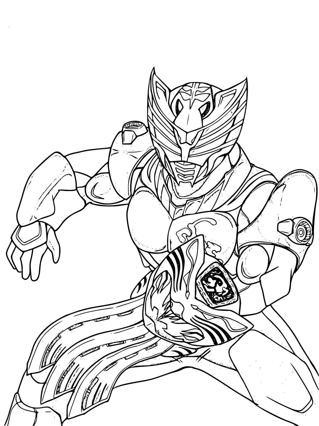 仮面ライダーリバイス 6 ぬりえ