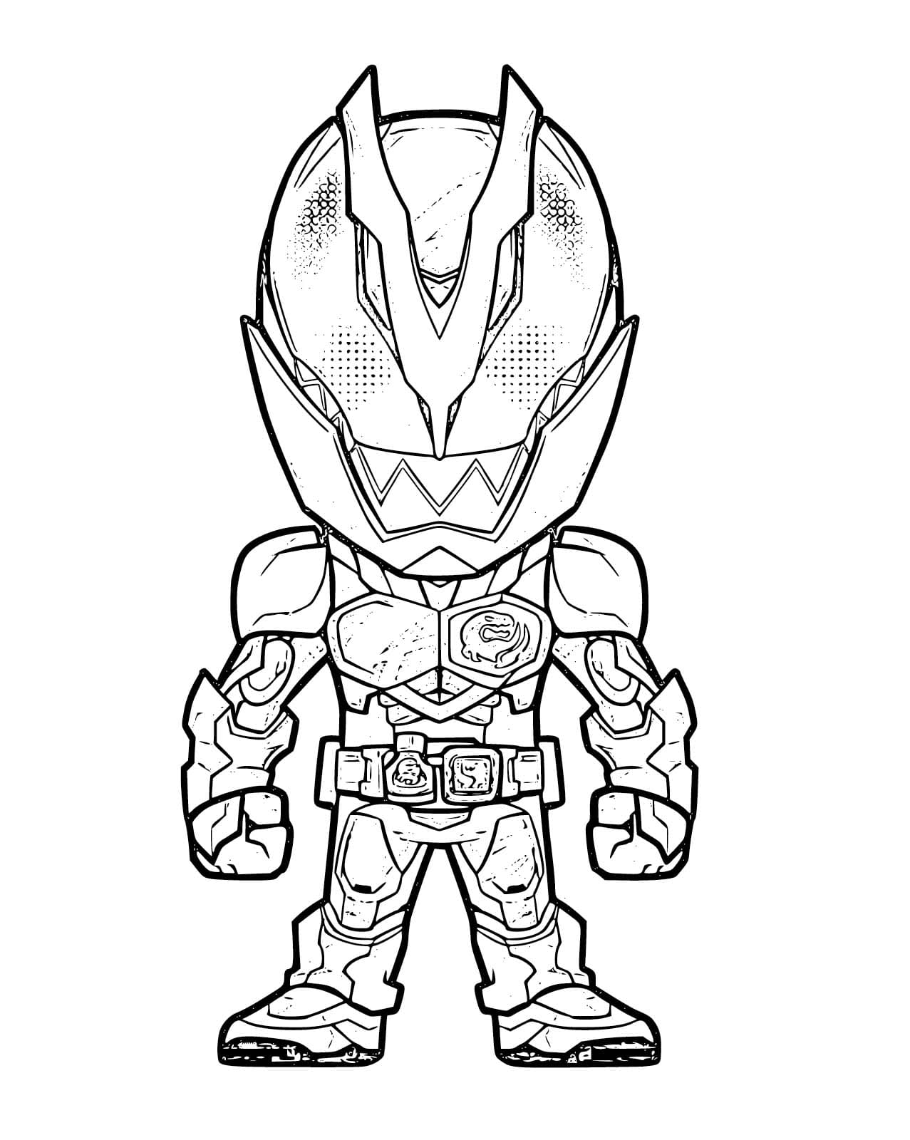 仮面ライダーリバイス 9 ぬりえ