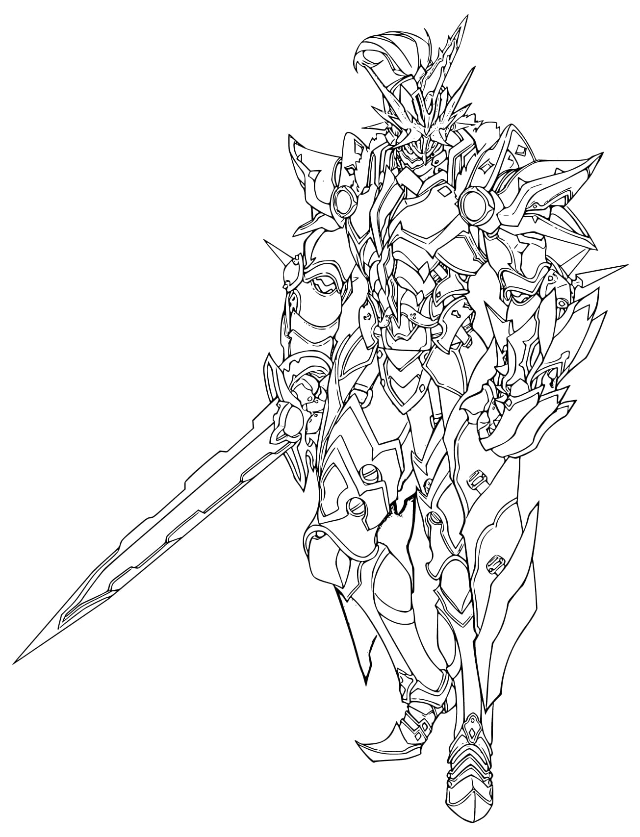 仮面ライダーセイバー 1 ぬりえ