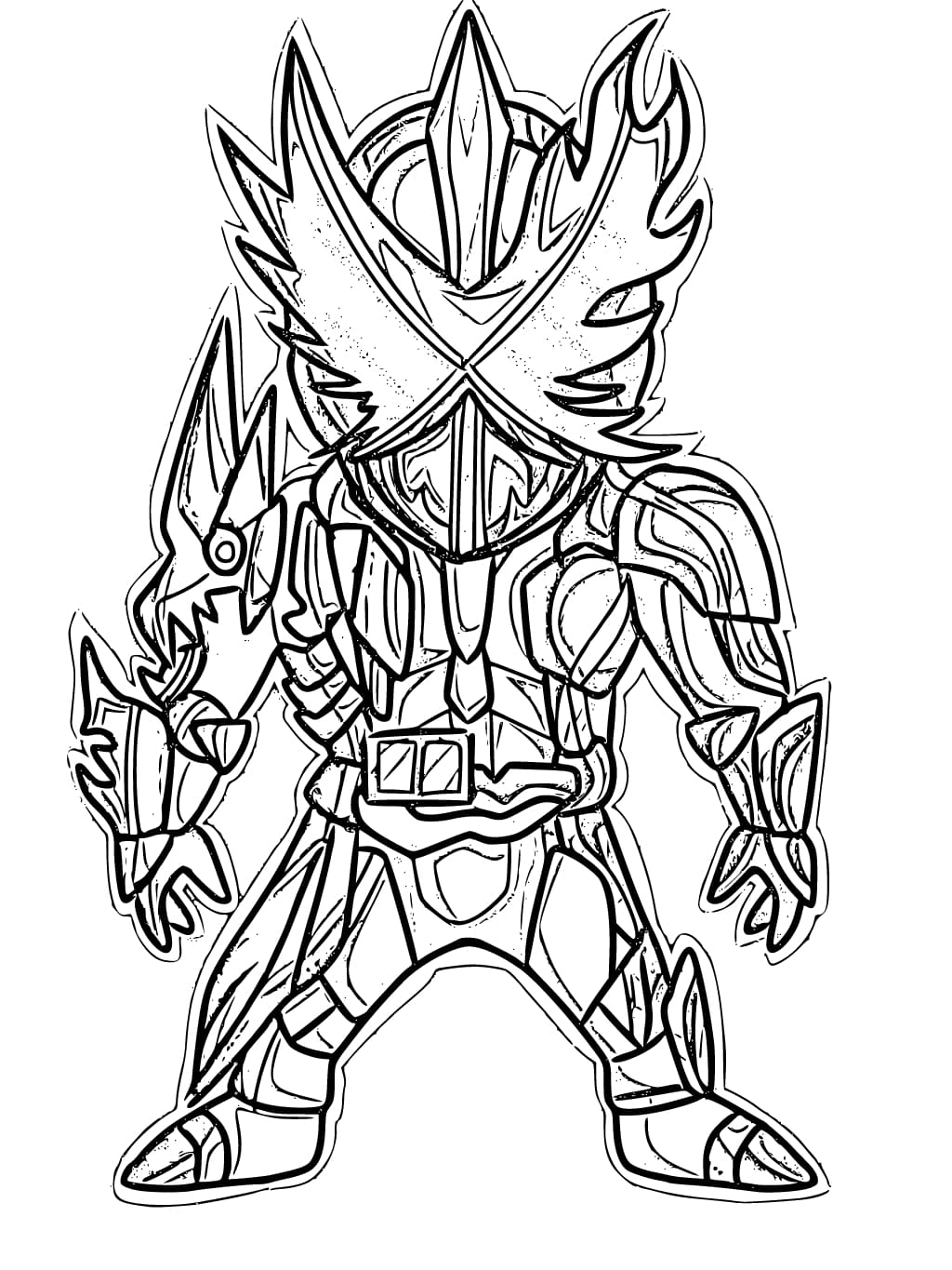 仮面ライダーセイバー 11 ぬりえ