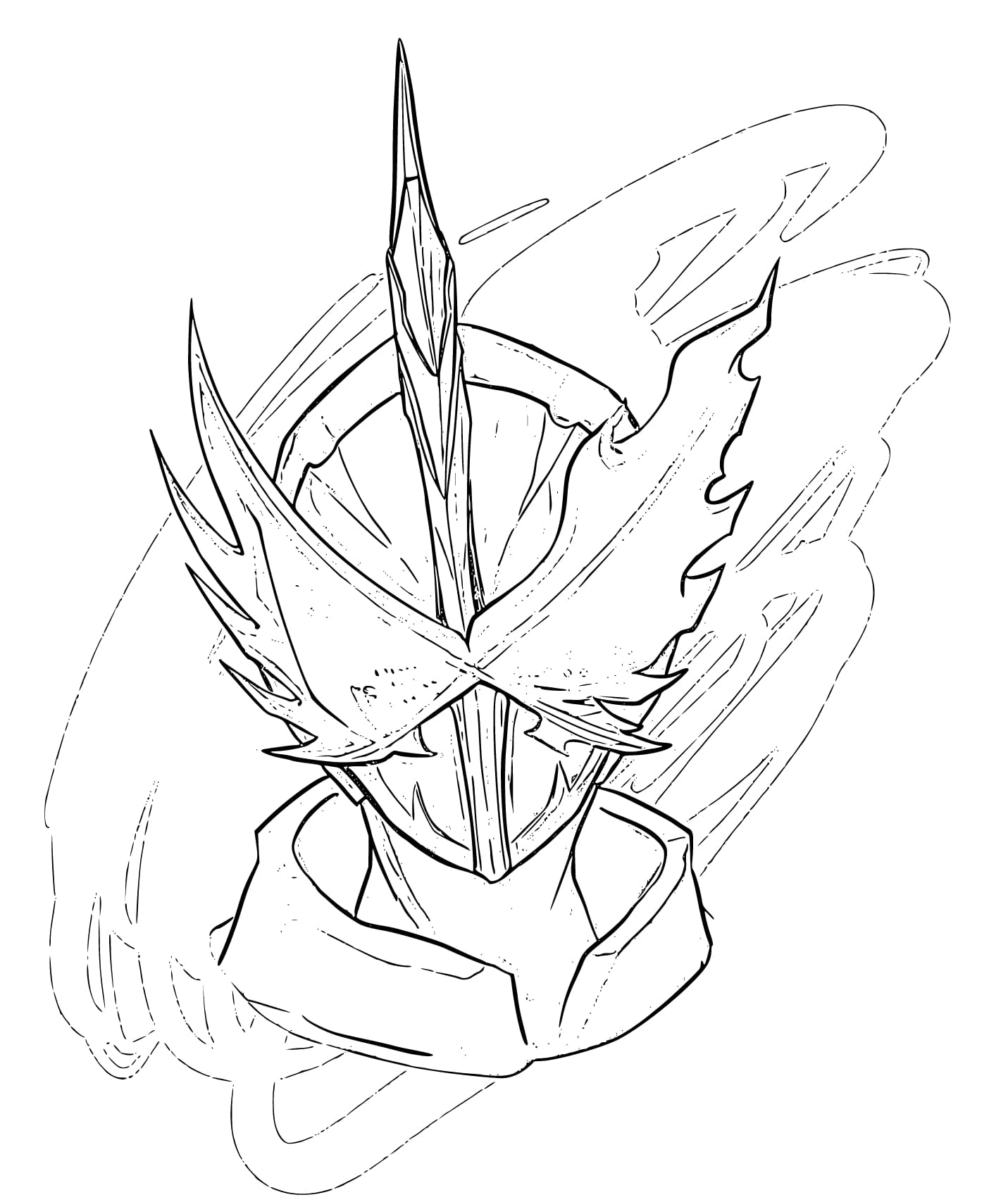 仮面ライダーセイバー 14 ぬりえ