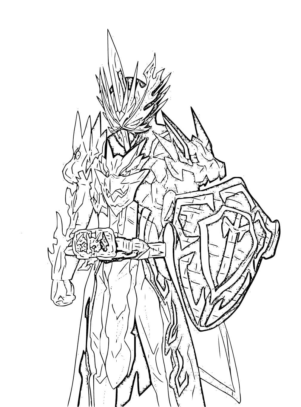 仮面ライダーセイバー 15 ぬりえ