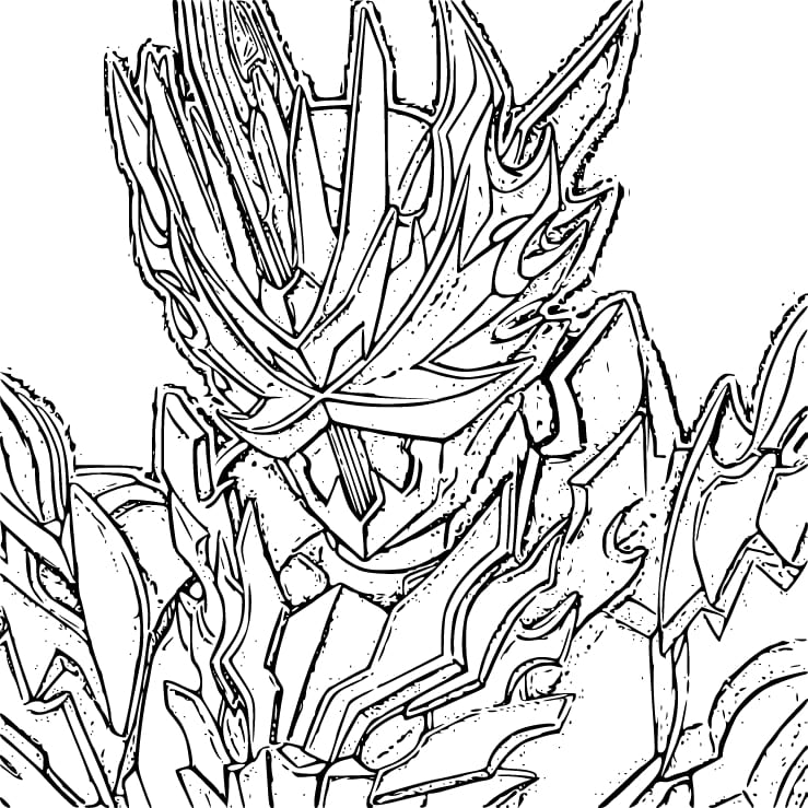 仮面ライダーセイバー 4 ぬりえ