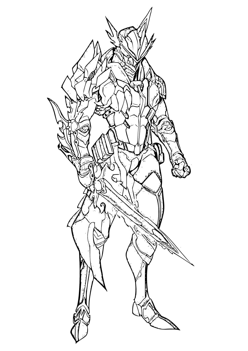 仮面ライダーセイバー 9 ぬりえ