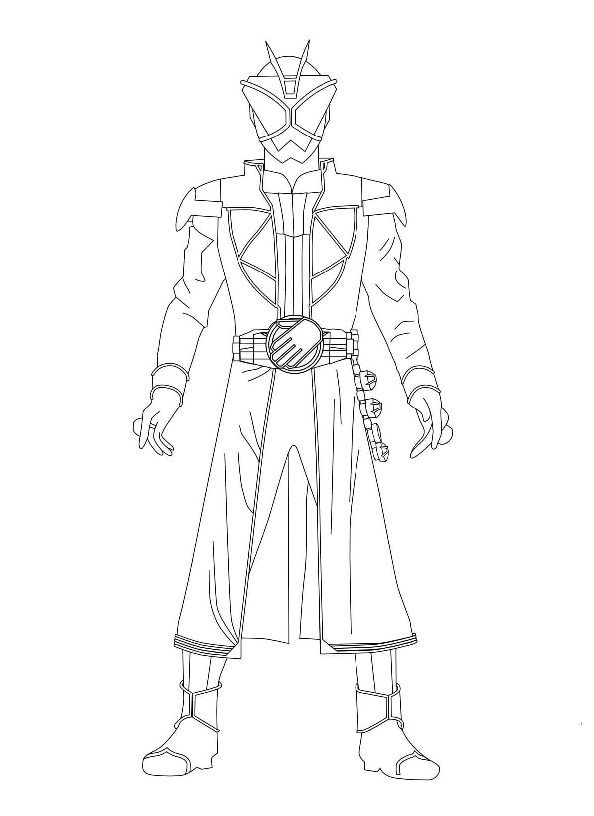 仮面ライダーウィザード 1 ぬりえ