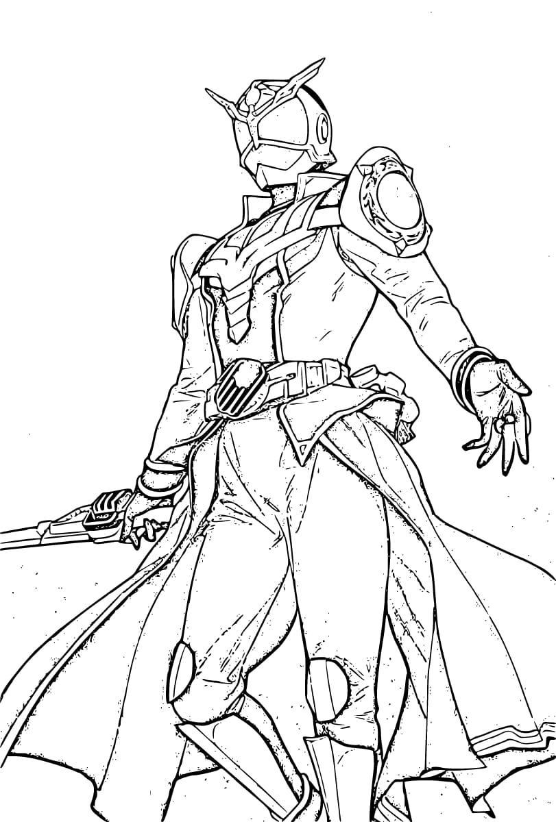 仮面ライダーウィザード 10 ぬりえ