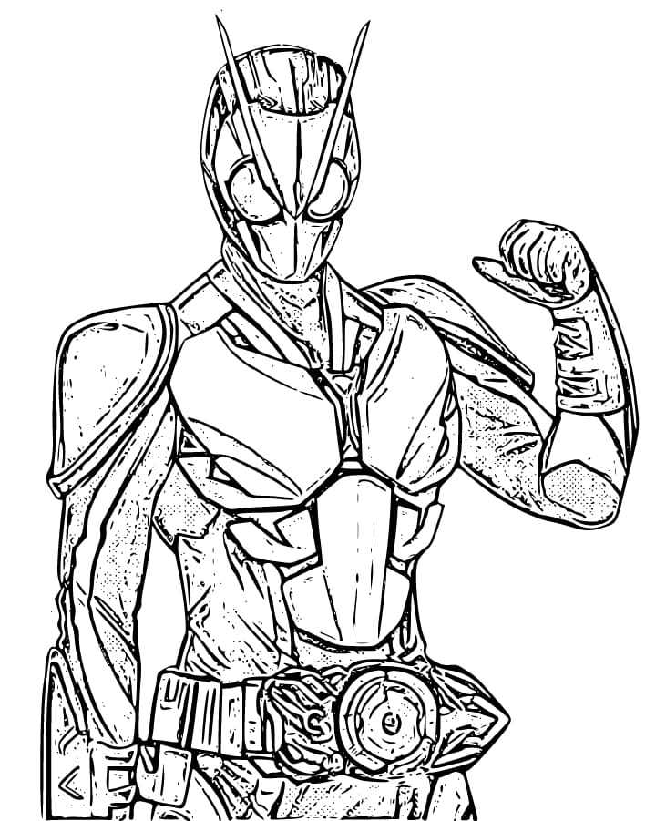 仮面ライダーゼロワン 11 ぬりえ
