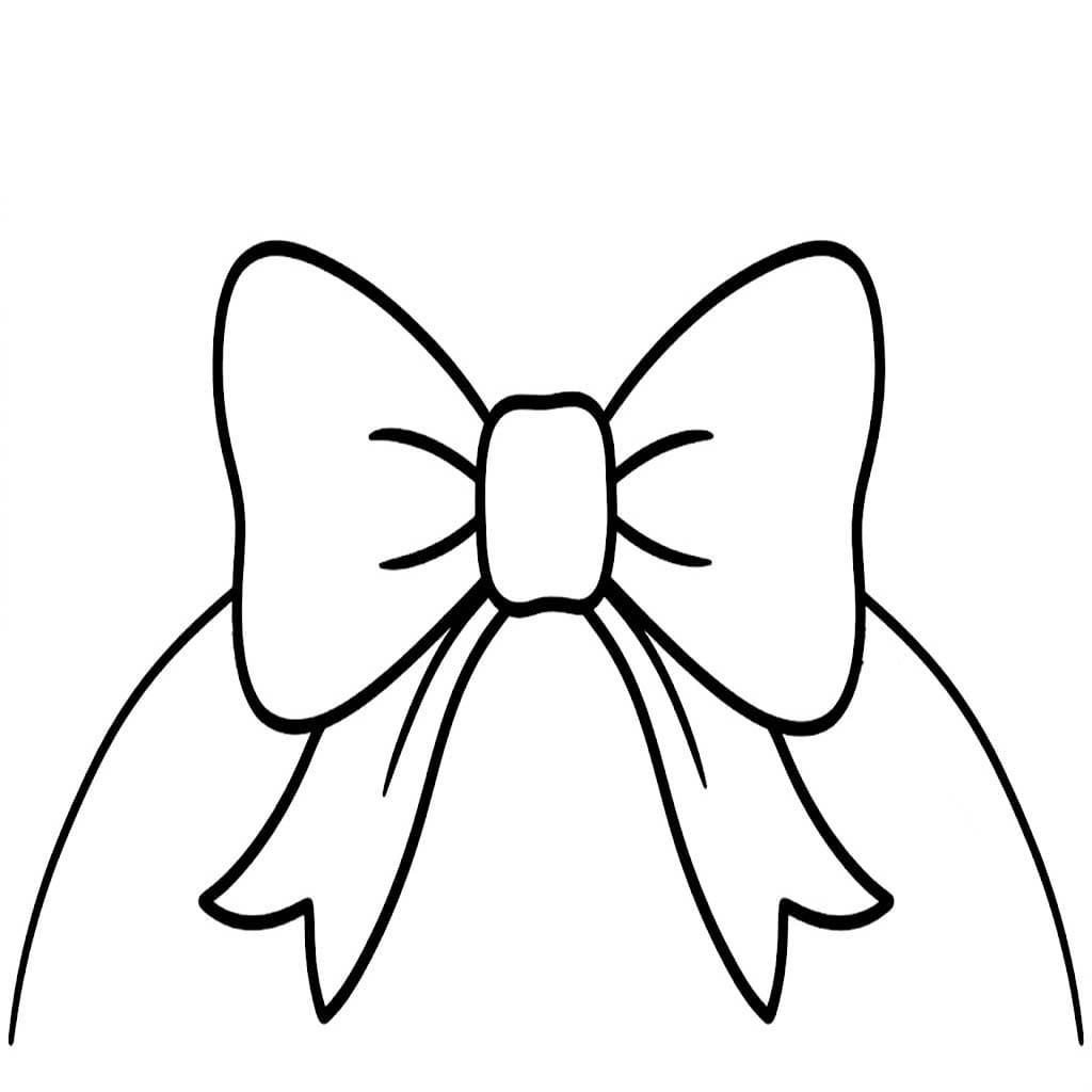 髪の弓 無料 ぬりえ