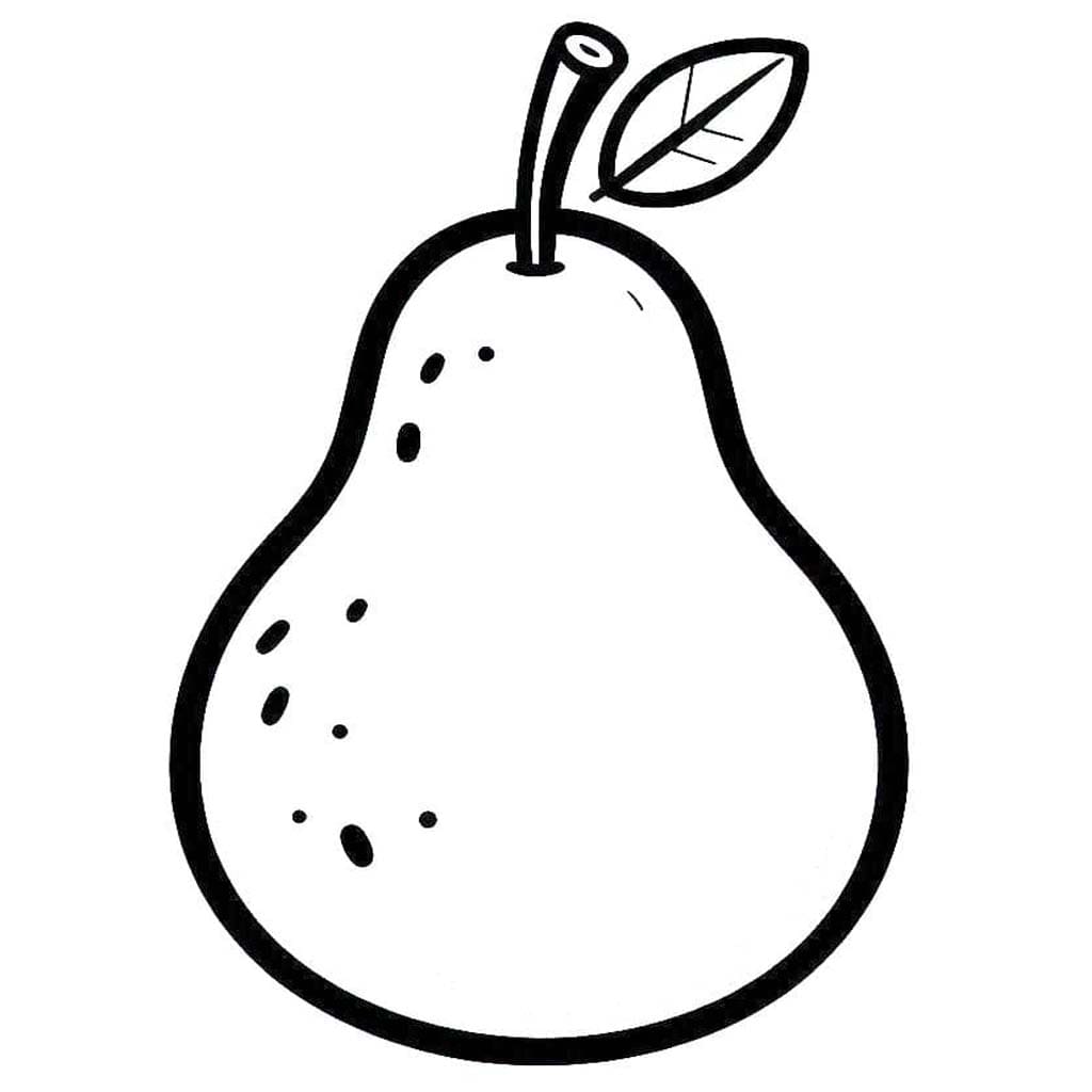 完熟ナシ ぬりえ