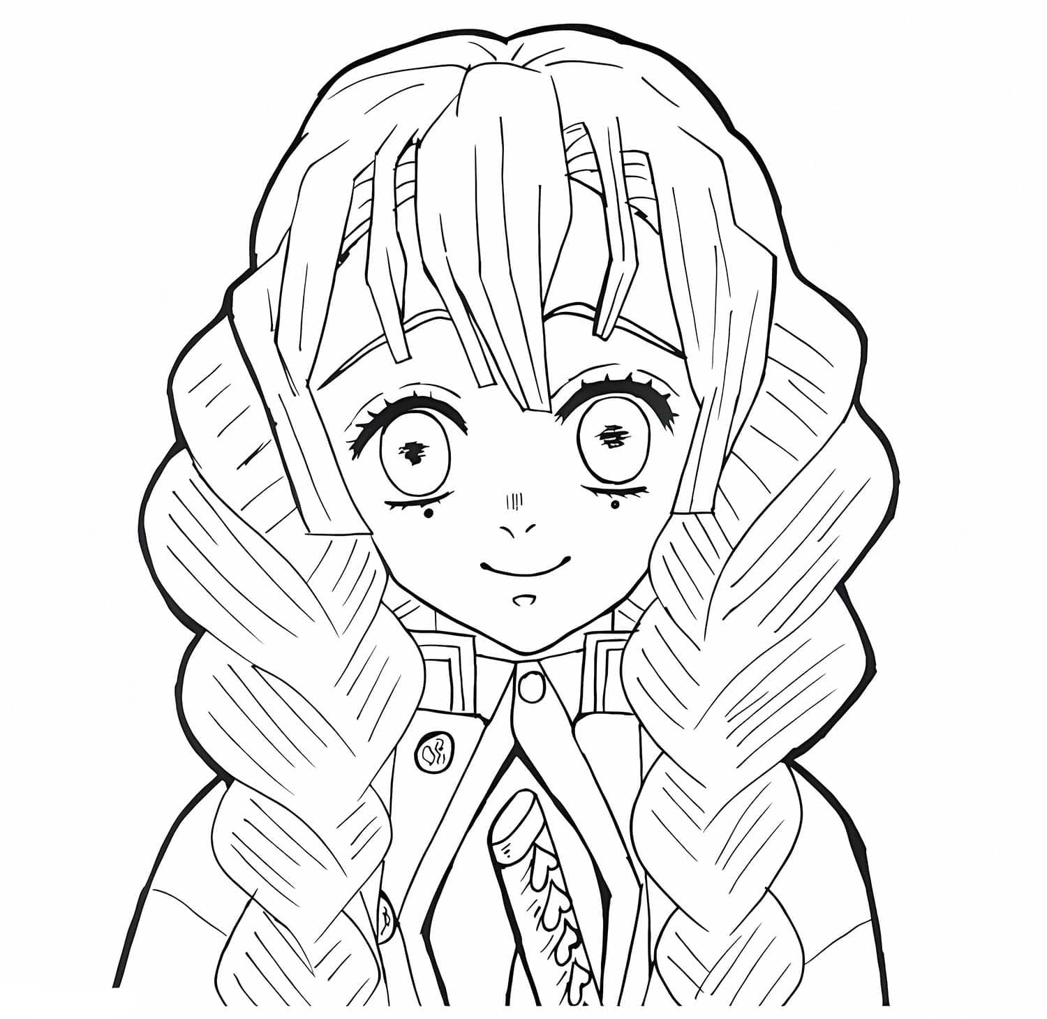 甘露寺蜜璃 5 ぬりえ