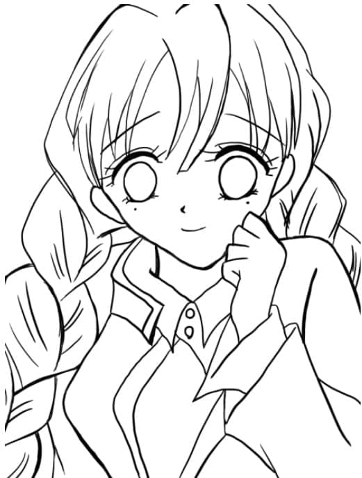 甘露寺蜜璃 単純 ぬりえ