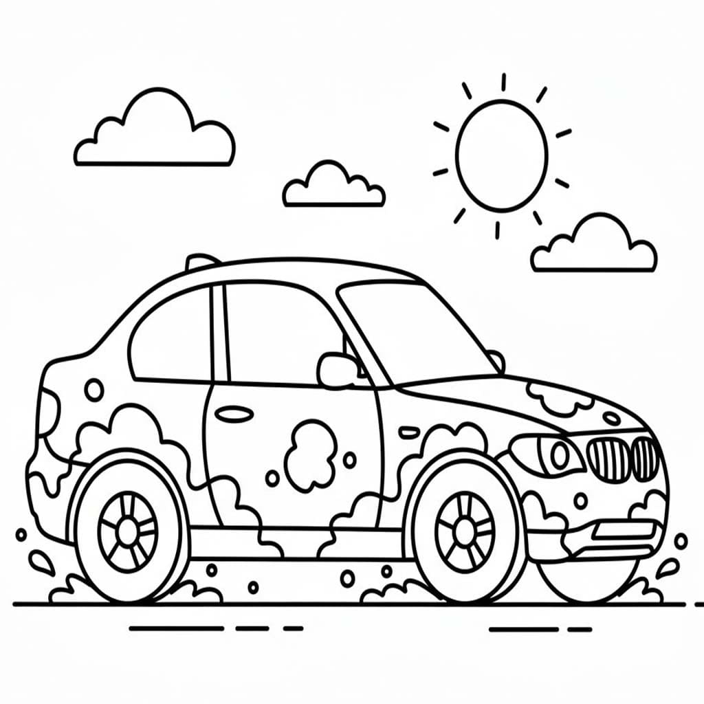 簡単 BMW 描く ぬりえ