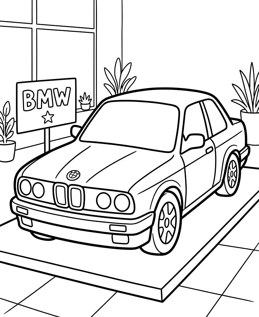 簡単 BMW ぬりえ