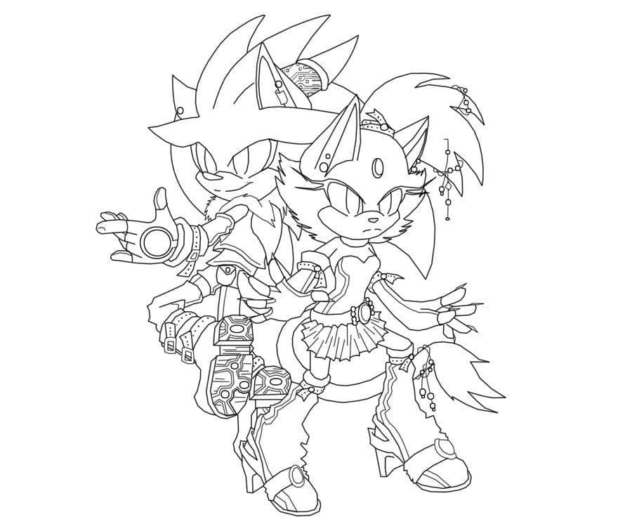 簡単 ブレイズ・ザ・キャット 描く ぬりえ