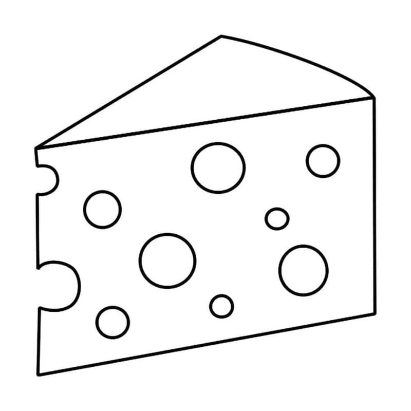 簡単 チーズ 描く ぬりえ