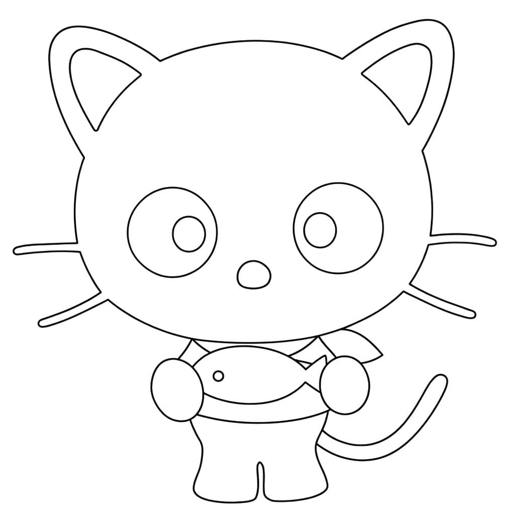 簡単 チョコキャット 描く ぬりえ