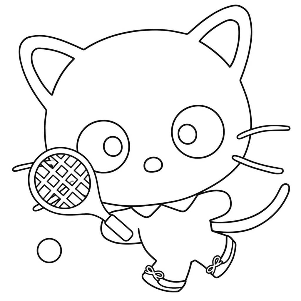 簡単 チョコキャット ぬりえ