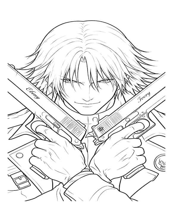 簡単 デビルメイクライ 描く ぬりえ