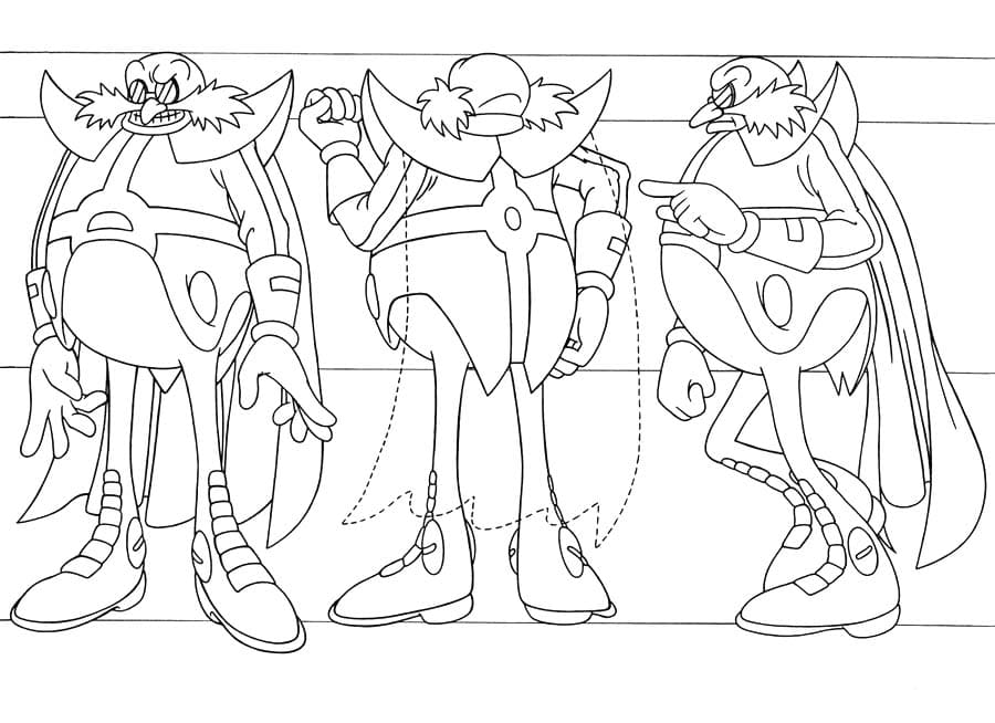 簡単 ドクター・エッグマン ぬりえ