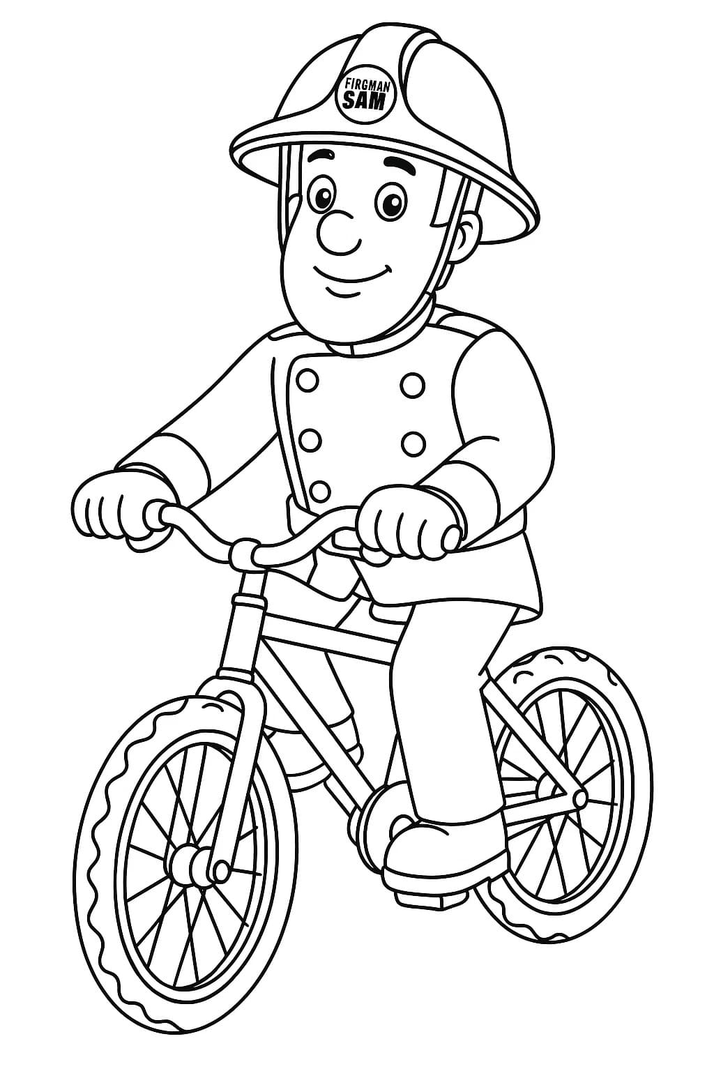 簡単 ファイヤーマンサム 描く ぬりえ