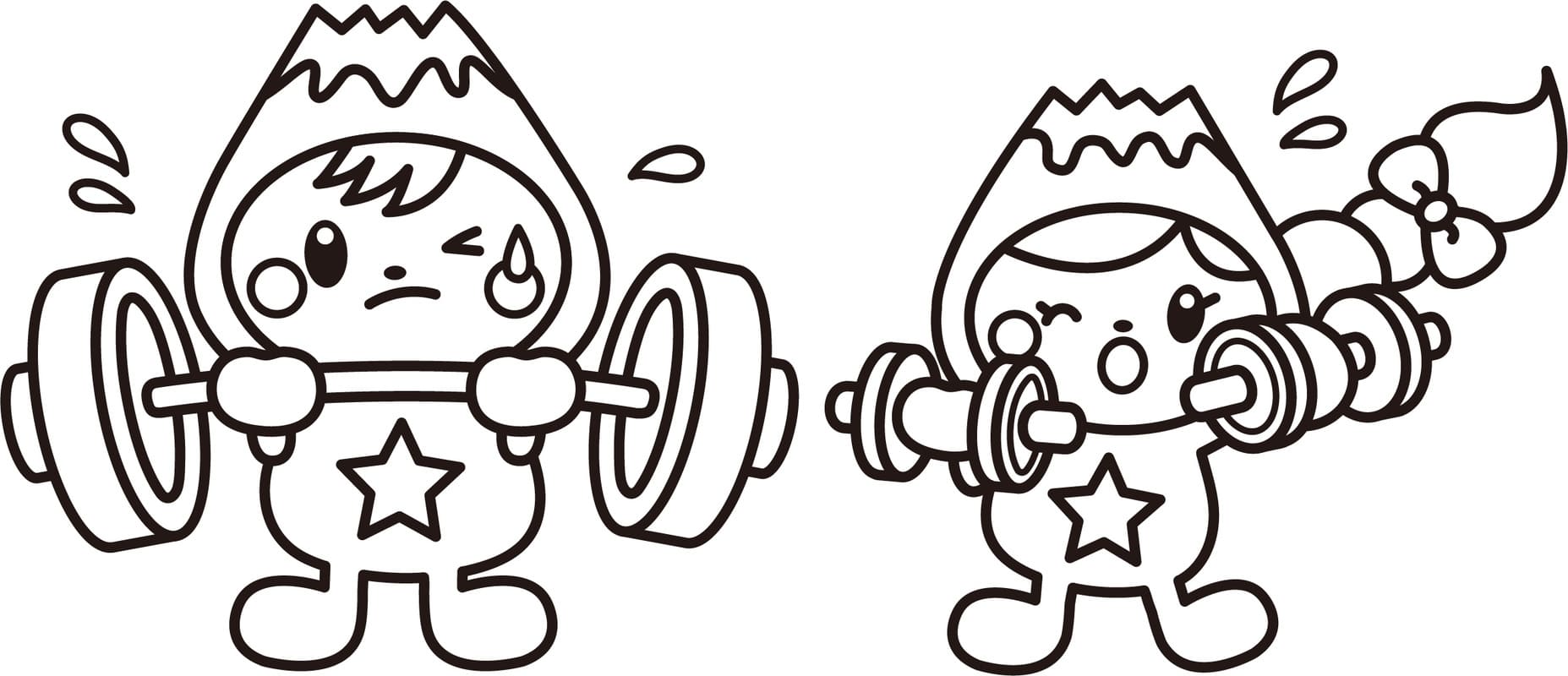 簡単 ふじっぴー ぬりえ
