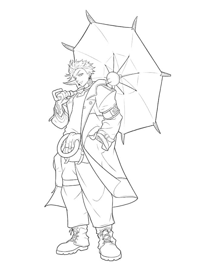 簡単 ガチアクタ 描く ぬりえ