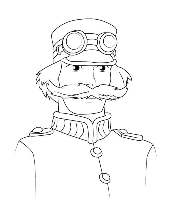 簡単 ハウルの動く城 ぬりえ