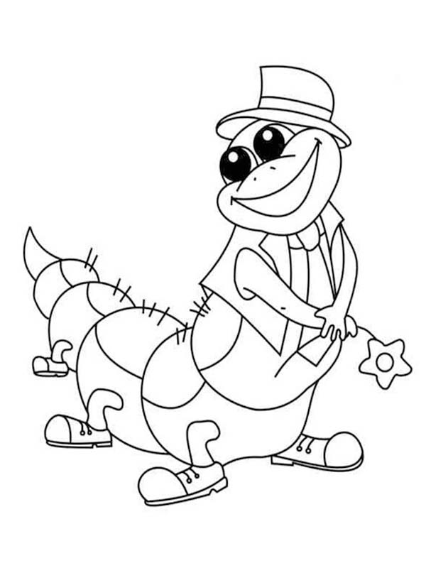 簡単 イモムシ 描く ぬりえ