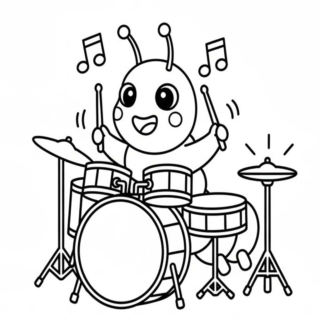 簡単 イモムシ ぬりえ