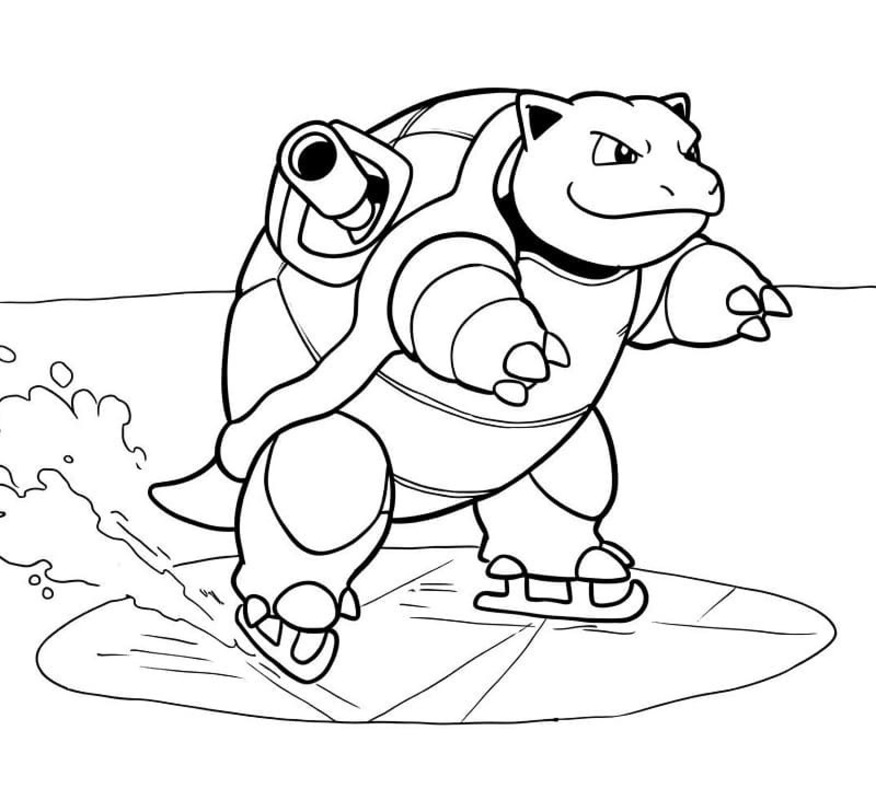 簡単 カメックス 描く ぬりえ