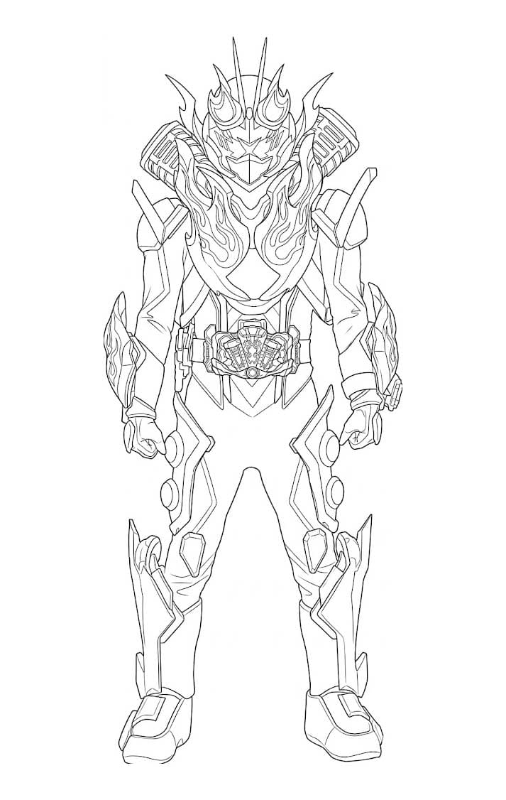 簡単 仮面ライダーガッチャード 描く ぬりえ