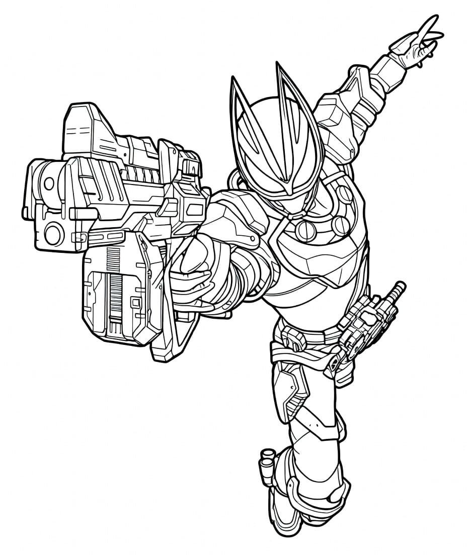 簡単 仮面ライダーギーツ ぬりえ