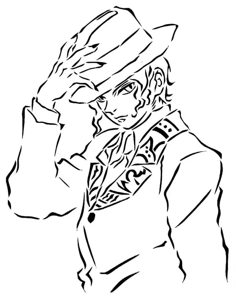 簡単 鬼舞辻無惨 描く ぬりえ