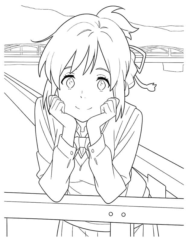簡単 君の名は。描く ぬりえ