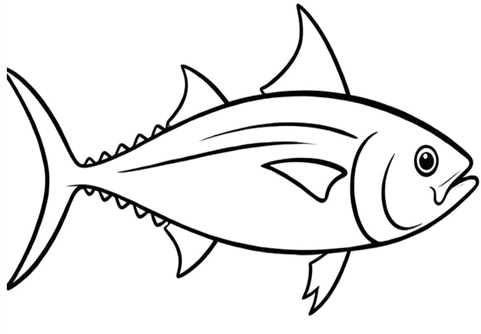 簡単 マグロ ぬりえ