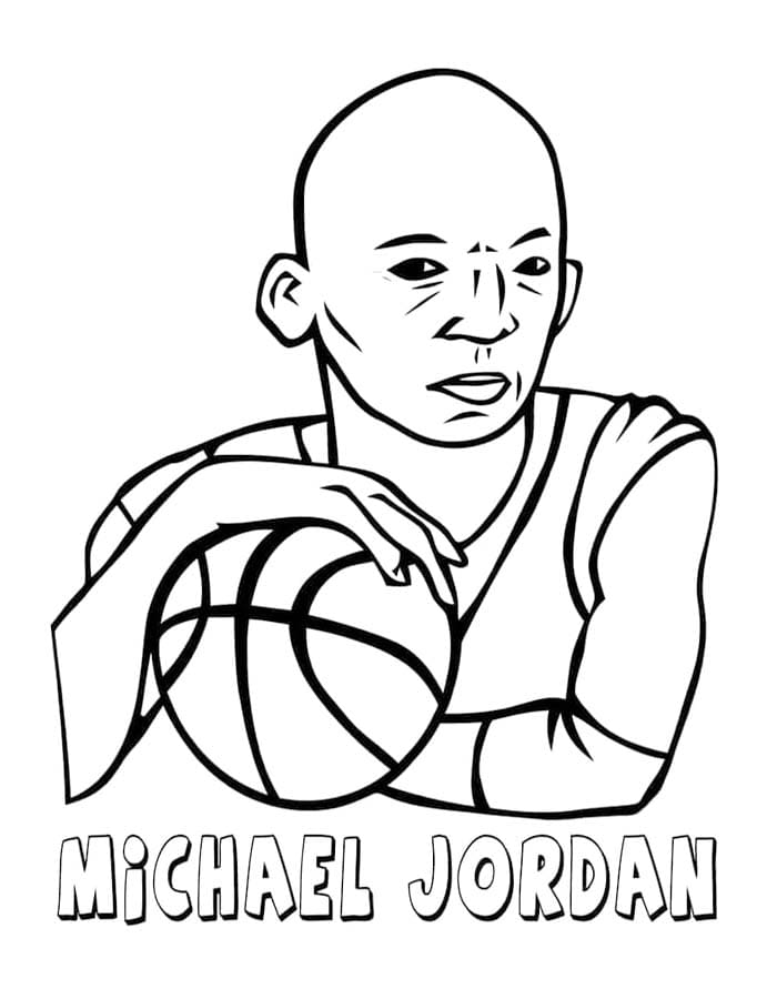 簡単 マイケル・ジョーダン 描く ぬりえ