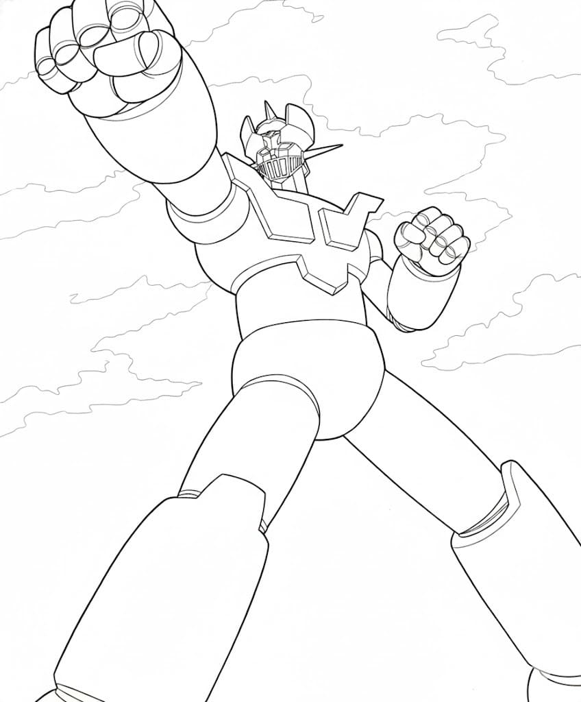 簡単 マジンガーZ 描く ぬりえ