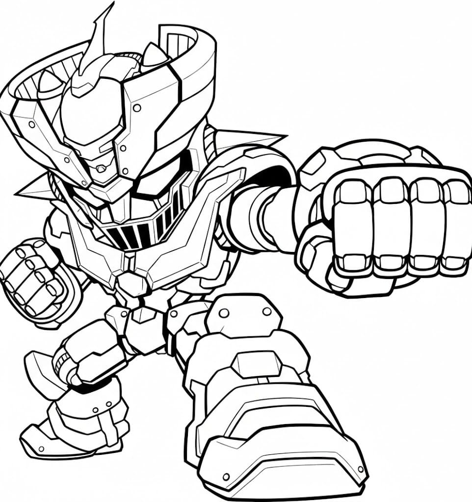 簡単 マジンガーZ ぬりえ