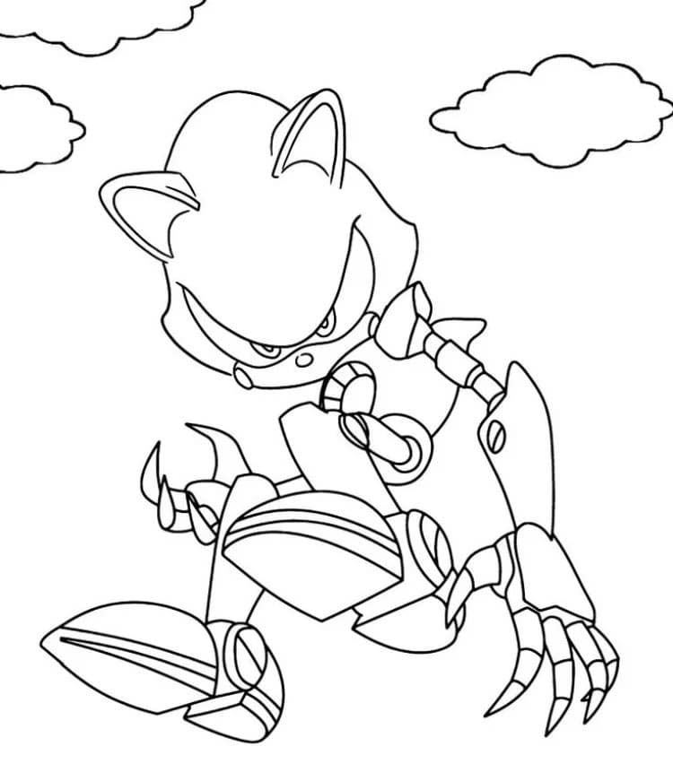 簡単 メタルソニック ぬりえ